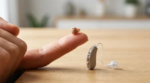 مقایسه ابعاد و کیفیت صدای سمعک نامرئی با سمعک پشت گوشی