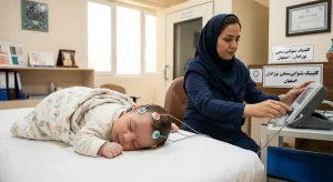 نحوه انجام تست ABR در اصفهان برای نوزاد در حال خواب