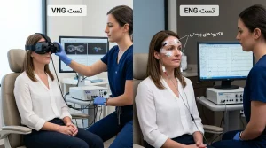 تفاوت VNG و ENG در سنجش تعادل و حرکات چشم بیمار