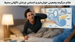 علائم سرگیجه وضعیتی خوش‌خیم و احساس چرخش ناگهانی محیط